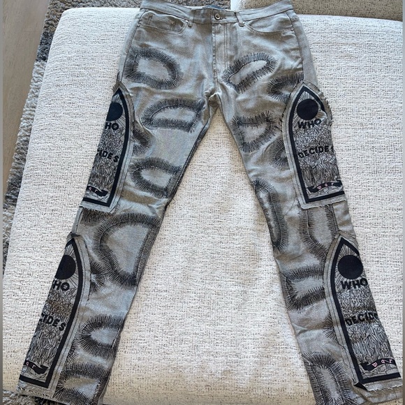 Who Decides War Chrome Silver Fusion Jeans